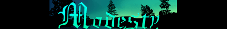 Modesty banner Modesty Minecraft server banner