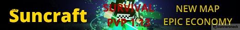SunCraft banner SunCraft Minecraft server banner