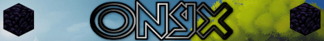 Onyx banner Onyx Minecraft server banner