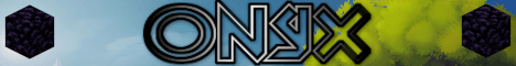 Onyx banner Onyx Minecraft server banner