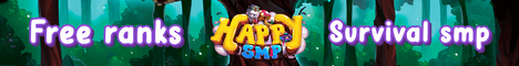 HappySMP banner HappySMP Minecraft server banner