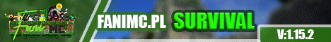 fanimc.pl Polski serwer survival banner fanimc.pl Polski serwer survival Minecraft server banner