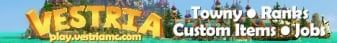 Vestria banner Vestria Minecraft server banner