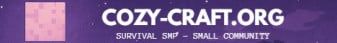 Cozy-Craft.org banner Cozy-Craft.org Minecraft server banner