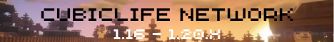 CubicLife Network banner CubicLife Network Minecraft server banner
