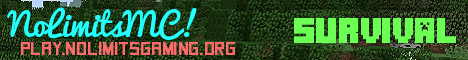 NoLimitsMC banner NoLimitsMC Minecraft server banner