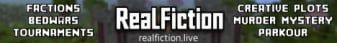 RealFiction banner RealFiction Minecraft server banner