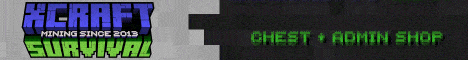 XCraft Survival banner XCraft Survival Minecraft server banner