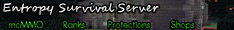 Entropy Survival Server banner Entropy Survival Server Minecraft server banner