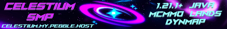 Celestium SMP banner Celestium SMP Minecraft server banner