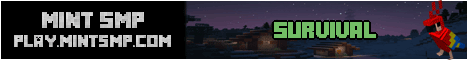 Mint SMP banner Mint SMP Minecraft server banner