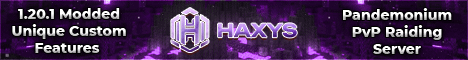 Haxys Pandemonium PvP banner Haxys Pandemonium PvP Minecraft server banner