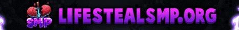 Life Steal SMP banner Life Steal SMP Minecraft server banner