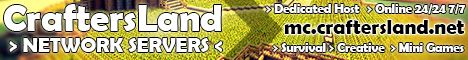CraftersLand Network Servers EU banner CraftersLand Network Servers EU Minecraft server banner