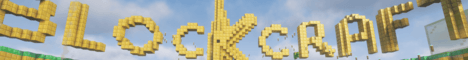 BlocKcraft banner BlocKcraft Minecraft server banner