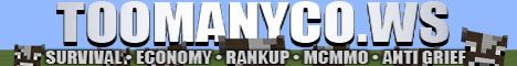 Too Many Cows Survival banner Too Many Cows Survival Minecraft server banner