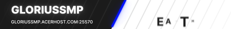 GloriusSMP banner GloriusSMP Minecraft server banner
