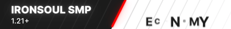 IronSoul SMP banner IronSoul SMP Minecraft server banner