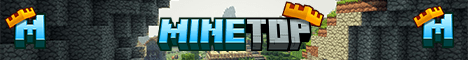 MineToP banner MineToP Minecraft server banner