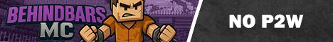 BehindBarsMC banner BehindBarsMC Minecraft server banner