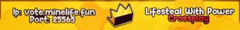 MineLife banner MineLife Minecraft server banner