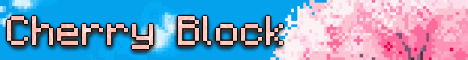 Cherry Block banner Cherry Block Minecraft server banner