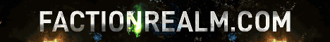 FactionRealm banner FactionRealm Minecraft server banner