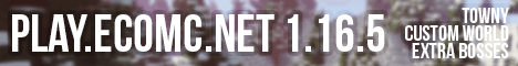 EcoMC banner EcoMC Minecraft server banner