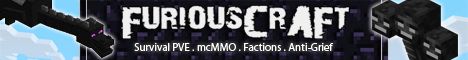 FuRiouSCraft Survival banner FuRiouSCraft Survival Minecraft server banner