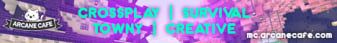 Arcane Maid Cafe banner Arcane Maid Cafe Minecraft server banner