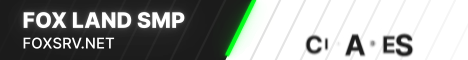 FoxLand SMP banner FoxLand SMP Minecraft server banner