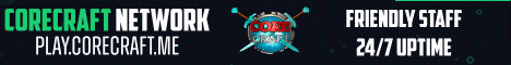 CoreCraft Network banner CoreCraft Network Minecraft server banner