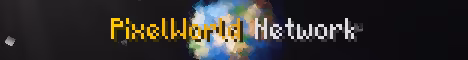 PixelWorld Network banner PixelWorld Network Minecraft server banner