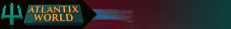 Atlantix World banner Atlantix World Minecraft server banner