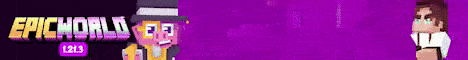 EpicWorld banner EpicWorld Minecraft server banner