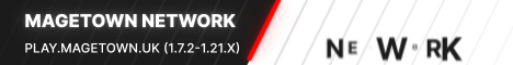 Magetown Network banner Magetown Network Minecraft server banner