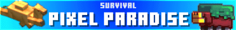 Pixel Paradise banner Pixel Paradise Minecraft server banner