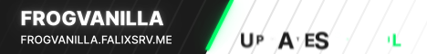 frogvanilla banner frogvanilla Minecraft server banner