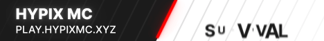 Hypix MC banner Hypix MC Minecraft server banner