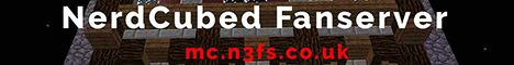 NerdCubed fanserver banner NerdCubed fanserver Minecraft server banner
