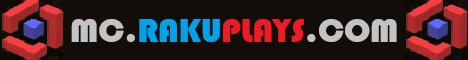 RakuPlays banner RakuPlays Minecraft server banner