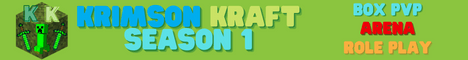 Krimson Kraft banner Krimson Kraft Minecraft server banner
