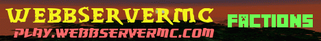 WebbServerMC banner WebbServerMC Minecraft server banner