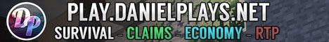 DanielPlays banner DanielPlays Minecraft server banner