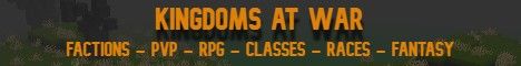 Kingdoms at War Civilizations Total War banner Kingdoms at War Civilizations Total War Minecraft server banner