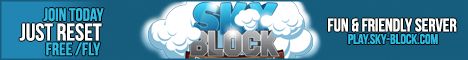 SkyBlock banner SkyBlock Minecraft server banner