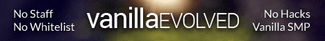 VanillaEvolved banner VanillaEvolved Minecraft server banner