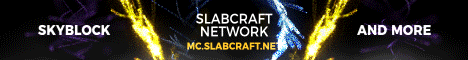 Slabcraft banner Slabcraft Minecraft server banner
