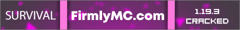 FirmlyMC banner FirmlyMC Minecraft server banner