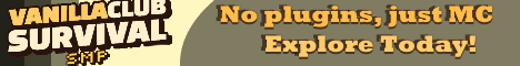 VanillaClub banner VanillaClub Minecraft server banner
